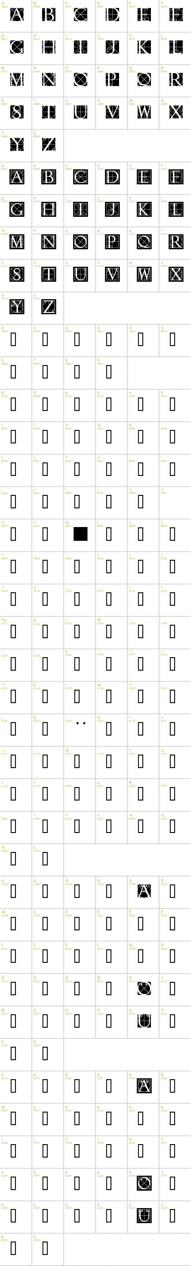 Full CharMap: Rodgauer One font