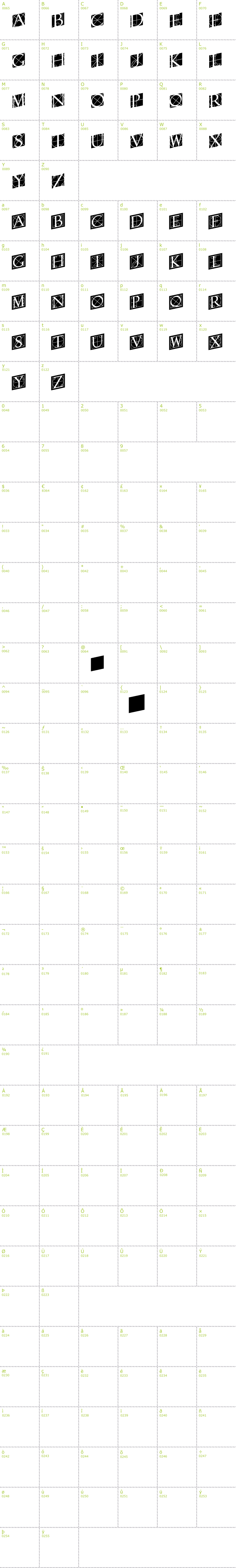 Full CharMap: Rodgauer Two font