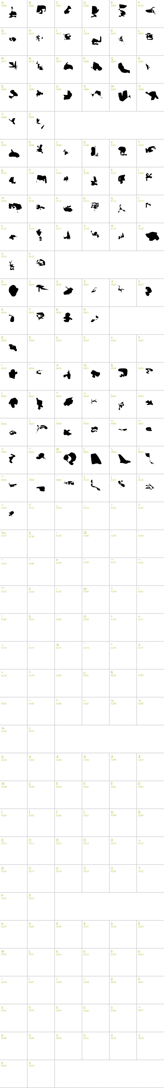 Full CharMap: Alpina font