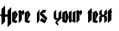 Your preview of Pure Evil font