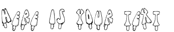 Your preview of Jennas Popsicles font