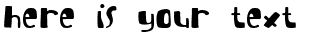 Your preview of I suck at golf font