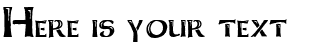 Your preview of KeltCaps font