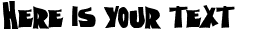 Your preview of Nightmare font