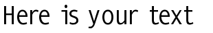 Your preview of Mono Spatial font