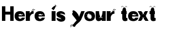 Your preview of a bug's life font