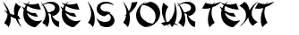 Your preview of Shanghai font