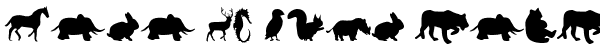 Your preview of Animals font