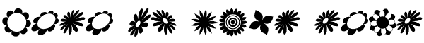 Your preview of Saru's Flower Dings font