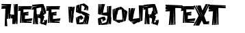 Your preview of Creaky Frank font