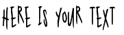 Your preview of Nerdproof font