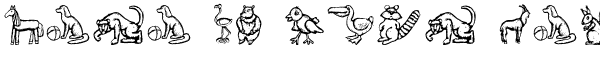 Your preview of Zoo Woodcuts font