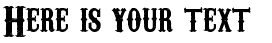 Your preview of Carnivalee Freakshow font