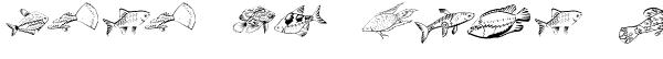 Your preview of Fishing font