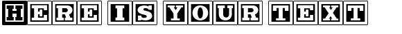 Your preview of Chock A Block NF font
