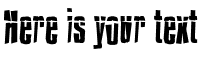 Your preview of Impossible font