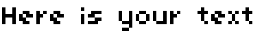Your preview of 04b03 font