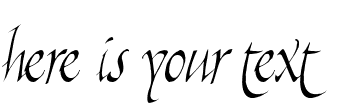 Your preview of Killigraphy font