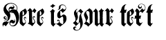Your preview of Muenchener Fraktur font