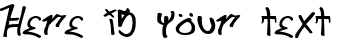 Your preview of ill skillz font