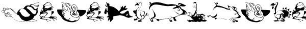 Your preview of Animal Comedians font