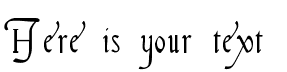 Your preview of Italian Cursive font