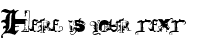 Your preview of Deathmix font