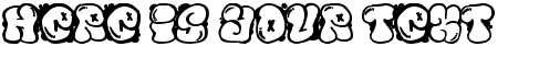 Your preview of El&Font Bubble font
