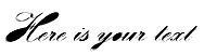 Your preview of Velvet font