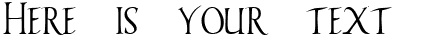 Your preview of Vespasiano font