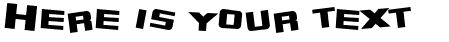 Your preview of SF Zero font