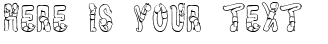 Your preview of Worm Beeline font
