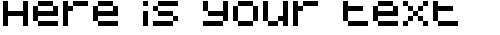Your preview of BitDust One font