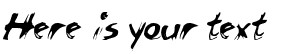 Your preview of Chicken Scratch AOE font