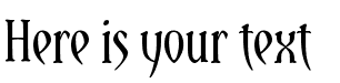 Your preview of Yataghan font