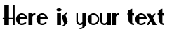 Your preview of Nickerbocker font