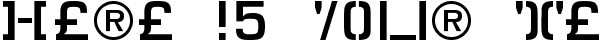 Your preview of Elite font
