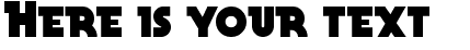 Your preview of Becker Black NF font
