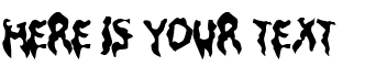 Your preview of Droopy Poopy font