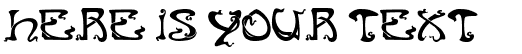 Your preview of Art Nouveau Caps font