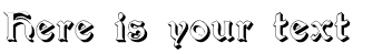 Your preview of Augusta Shadow font