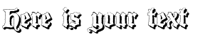 Your preview of Blackwood Castle Shadow font