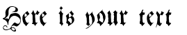 Your preview of Gebetbuch Fraktur font