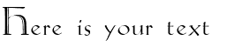 Your preview of Koch-Antiqua Zier font