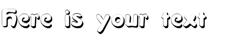 Your preview of La Negrita Shadow font