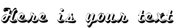 Your preview of Marketing Script Shadow font