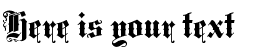 Your preview of Middle Saxony Text font