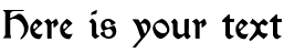 Your preview of Morris Roman font