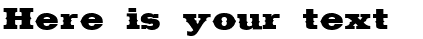 Your preview of Saddlebag font