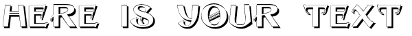 Your preview of Sesame Shadow font